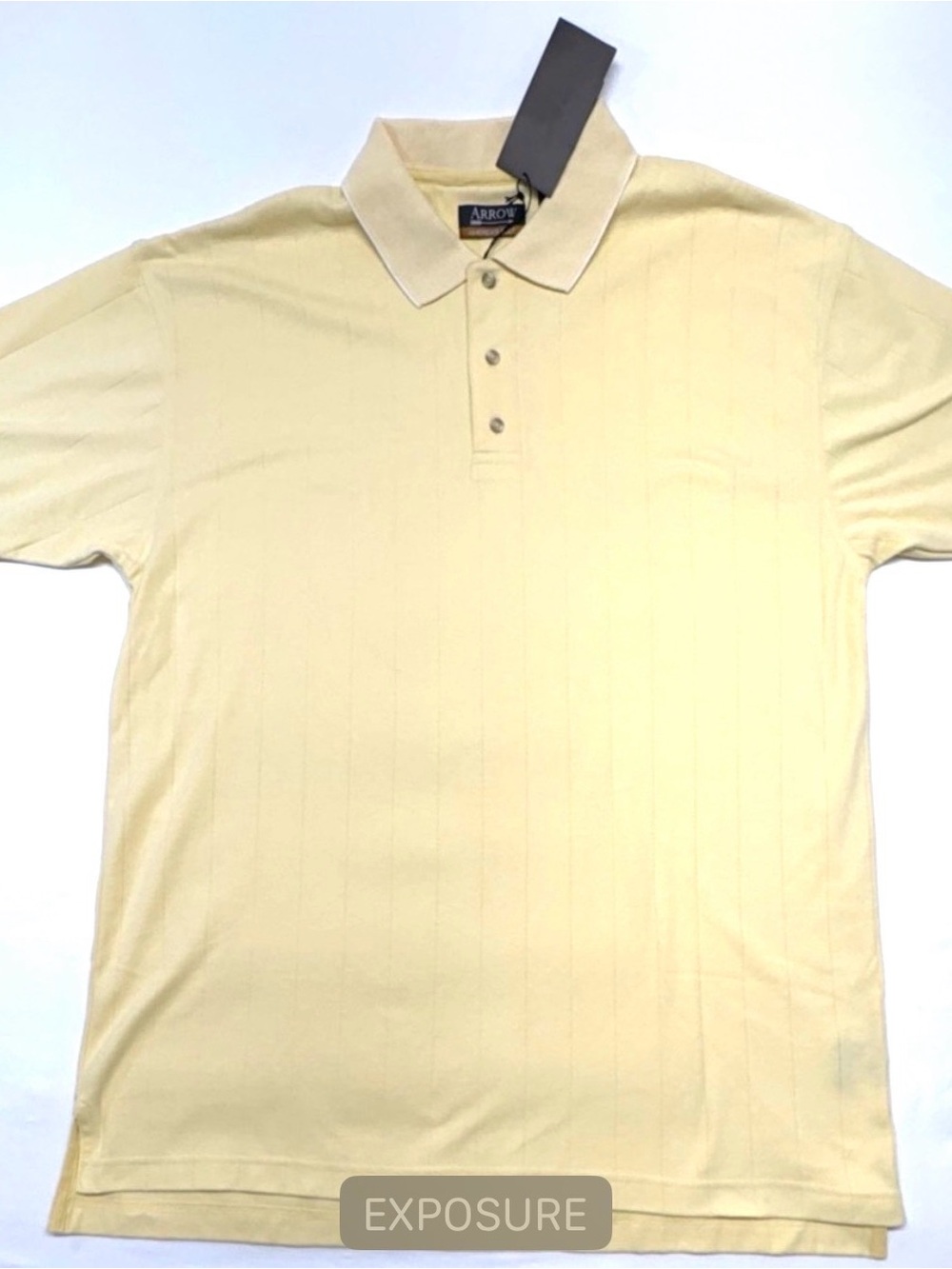 Arrow Men's Light Yellow Knit Polo